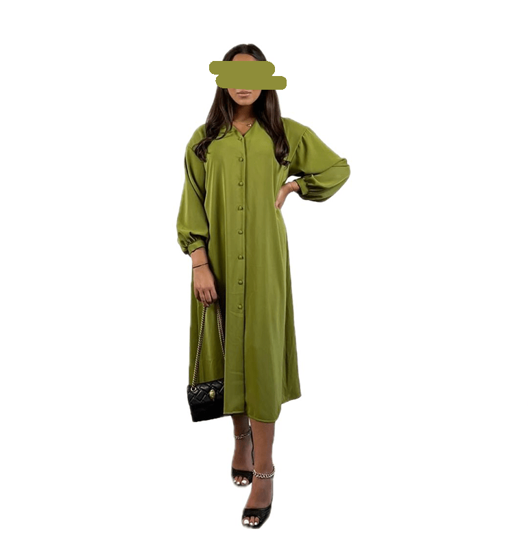 Long Olive Dress